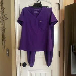 FIGS Purple Medical Scrub Top